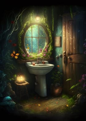 Fairy house bathroom