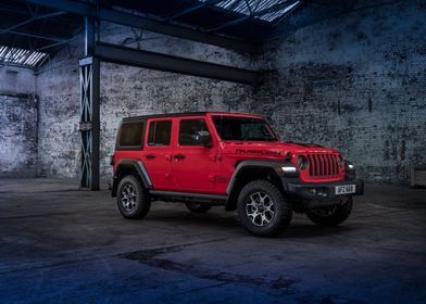 red jeep wrangler rubicon