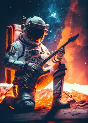 Space Astronaut Guitarist