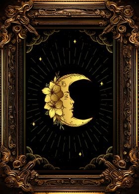 Tarot the moon flower