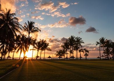 Sunset in Mauritius