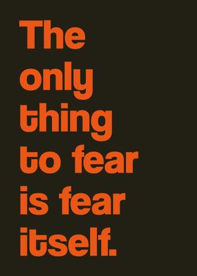 No fear quote