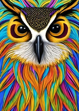 colorful Owl 16