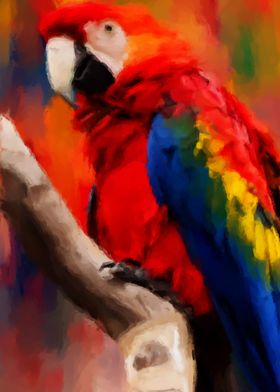 Parrots Painting