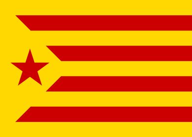 Catalan Red estelada Flag