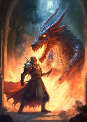 Fantasy dragon art