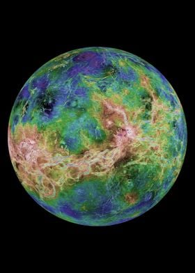 Hemispheric View of Venus