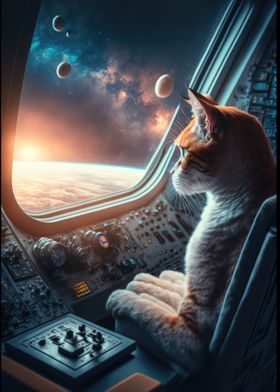 mobile cat in space