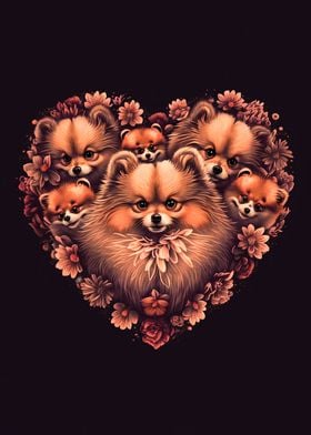 Pomeranian dogs