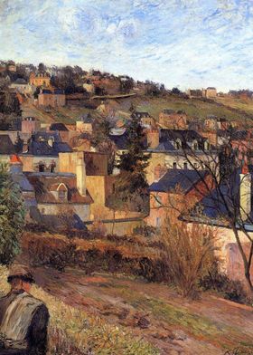 blue roofs of rouen 1884