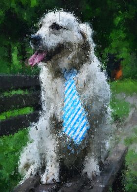 The Dog With Tie