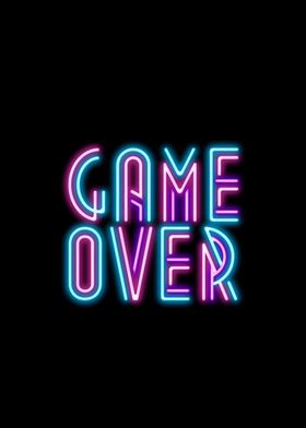 game over text