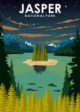 Jasper National Park Night