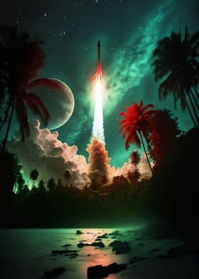 Fantasy Rocket Launch