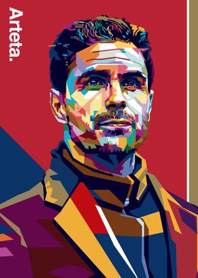 Mikel Arteta Pop art