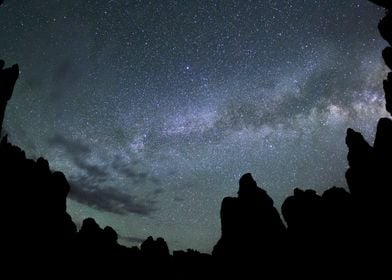 Milky Way Galaxy Canyon