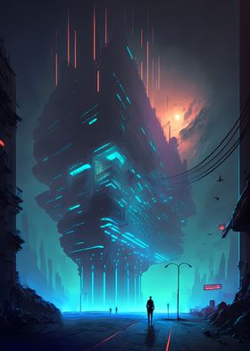 Cyberpunk City Art