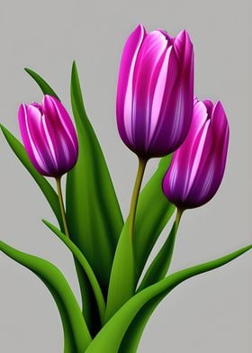 Plant Tulip Flowers