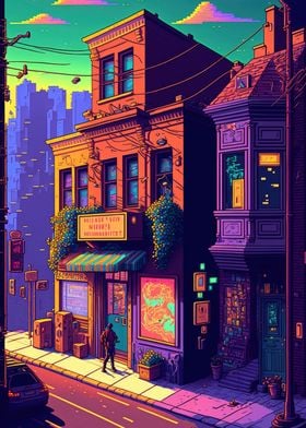 Pixel Art Building