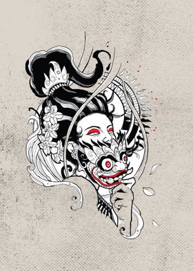 Japanese Geisha Demon