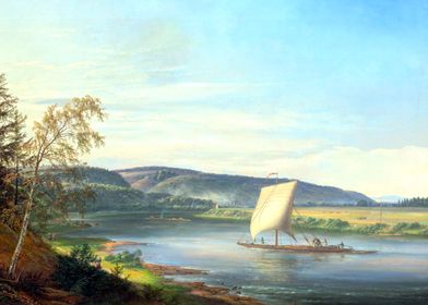 View of the Elbe by Dahl