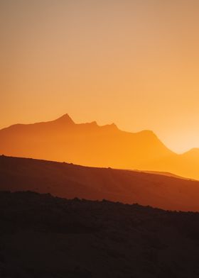 Sunset Above The Mountains