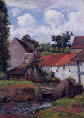 farm in osny 1883 Gauguin