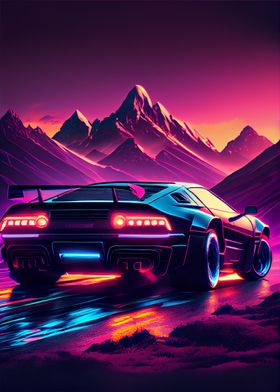 Synthwave Car 35