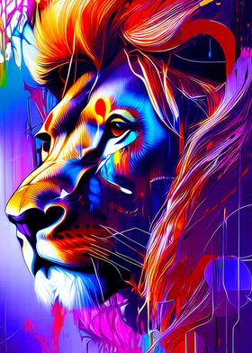 Lion Abstract I