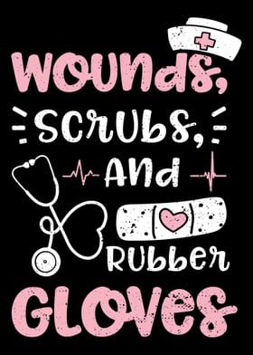 Wounds Scrubs And Rubber