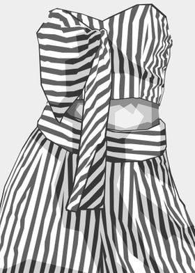 striped shirt Grayscale 