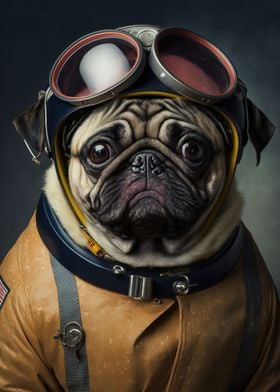 space dogs pug