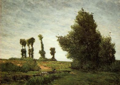 landscape with poplars1875