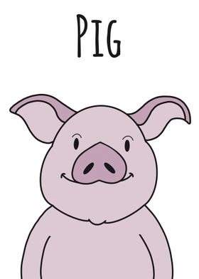 Animation Pig Poster