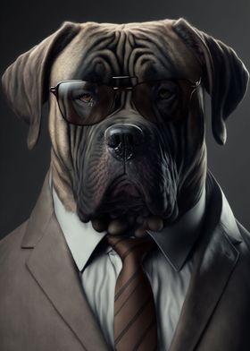 Undercover Mastiff Dog