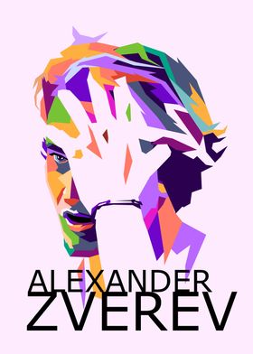 Alexander Zverev pop art