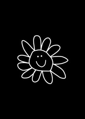 Daisy Flower with Smiley