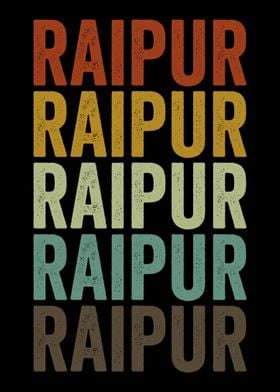 Raipur India Retro Vintage