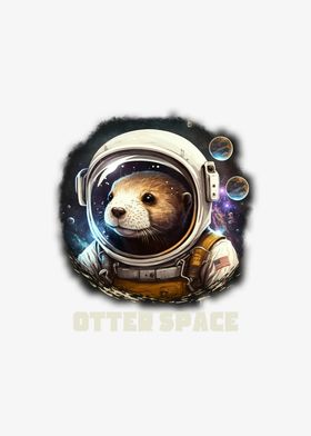 Otter Astronaut Pun I