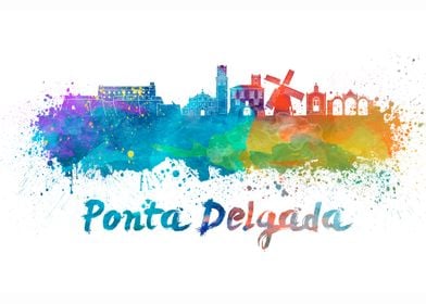 Ponta delgada skyline