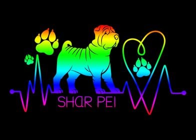 Shar Pei LGBT Heartbeat