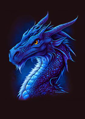 Chinese Azure Blue Dragon