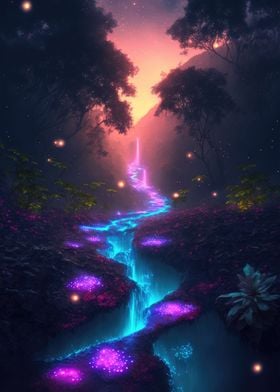 Bioluminescent Forest