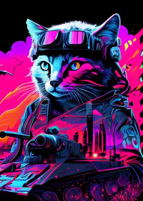 Chat Synthwave