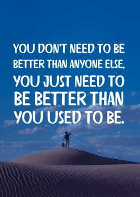 be better than yourself