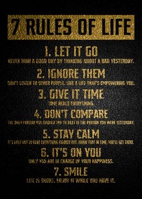 7 Rules of Life Gold