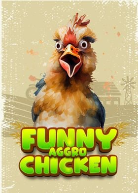 Funny Aggro Chicken Farm