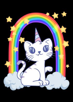 Cute cat celebrates its bi