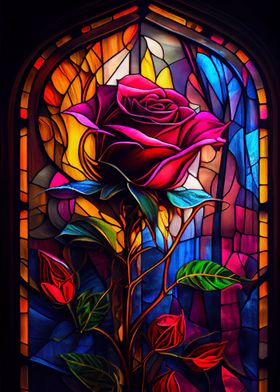 Valentines Stained Glass 