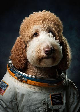 astronaut golden doodle